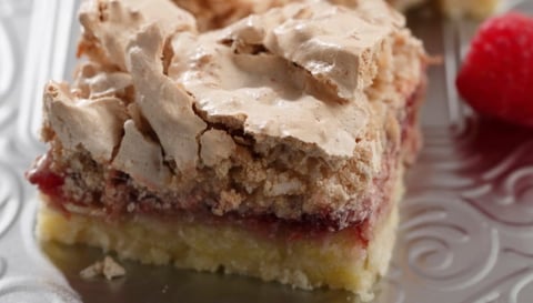 Barres de Meringue aux Framboises