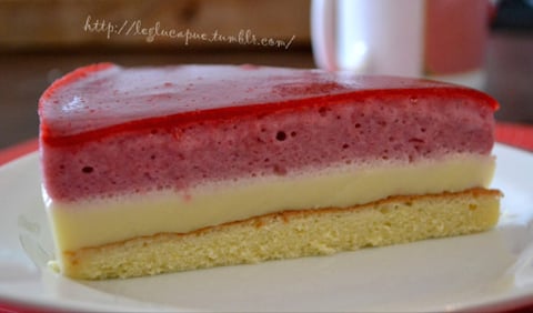 Bavarois Chocolat Blanc et Framboises