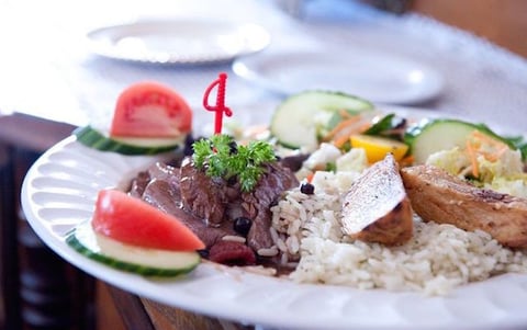 Bavette de Boeuf, Sauce aux Bleuets et au Camembert