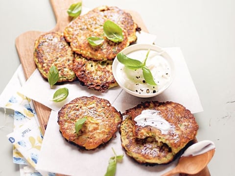 Beignets de Courgettes au Basilic à la Plancha