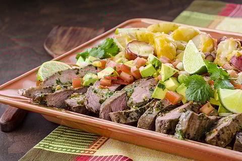 Bifteck de Flanc Grillé à la Cubaine