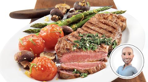 Biftecks de Contre-filet à la Sauce Chimichurri de Stefano Faita