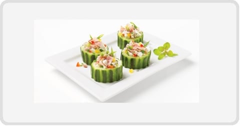 Billots de Concombre avec Jambon Fumé Forêt Noire