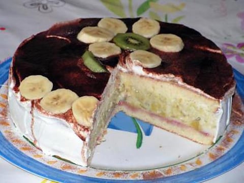 Biscuit à la Crème de Rhubarbe