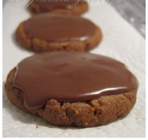 Biscuits au Beurre D'arachide Glacés au Chocolat