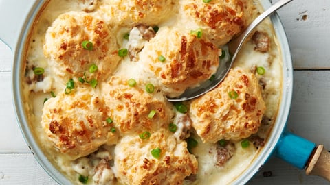 Biscuits au Cheddar et à la Saucisse