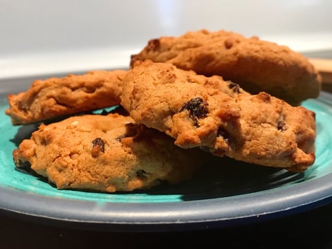 Biscuits aux Flocons D’avoine et aux Raisins Secs