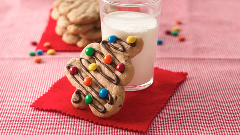 Biscuits aux Grains de Chocolat en Forme de Sapin