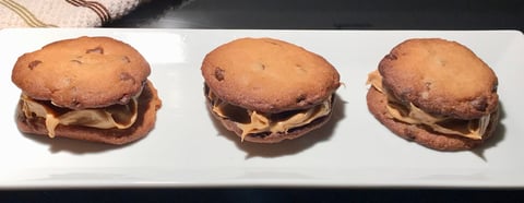 Biscuits aux Pépites de Chocolat Farci de Beurre D'arachide