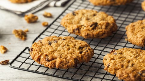 Biscuits Maison à L'avoine et aux Raisins Secs