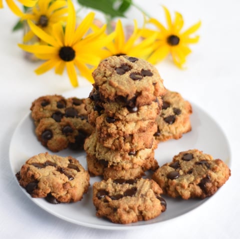 Biscuits Protéinés aux Pépites de Chocolat Keto / Cétogène