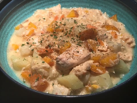 Blanquette de Saumon et Légumes