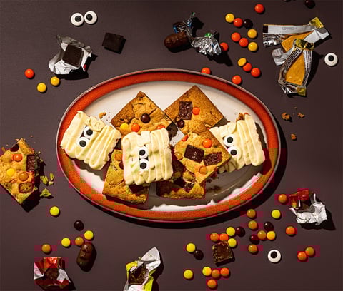 Blondies au Chocolat d’Halloween