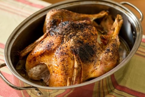 Dinde Rôtie au Gras de Canard