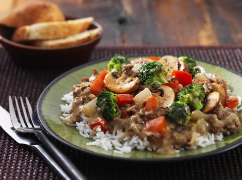 Bœuf et Brocoli en Sauce avec Riz