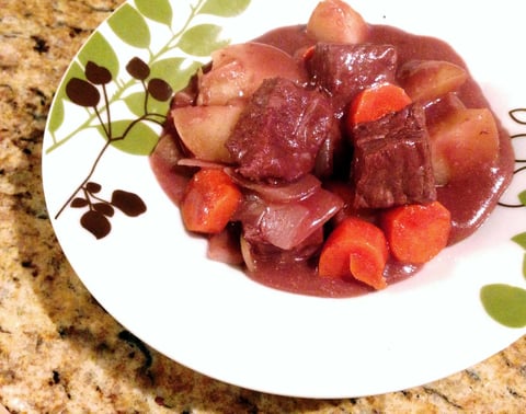 Boeuf Mijoté au Vin Rouge