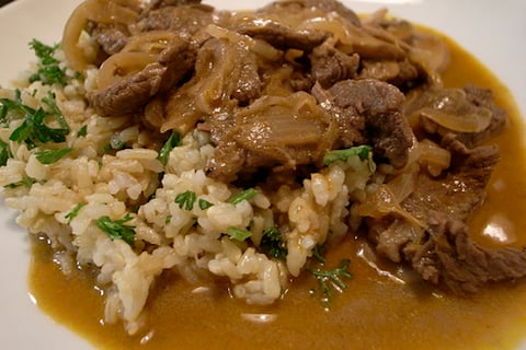 Boeuf Stroganoff à la Québécoise