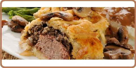 Boeuf Wellington Sauce Forestière au Vin Rouge