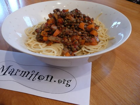 Bolognaise aux Lentilles