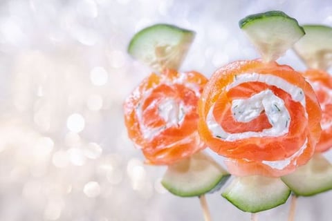 Bonbon Apéritif Saumon Fumé Concombre