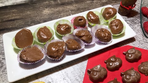 Bonbons au Chocolat Pâte Vanille