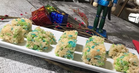 Bonbons Rice Krispies pour Noël