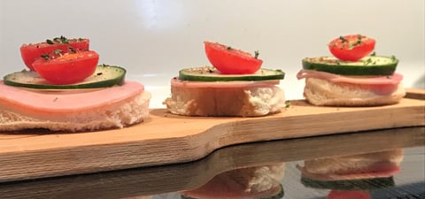 Bouchée avec Jambon Fumé