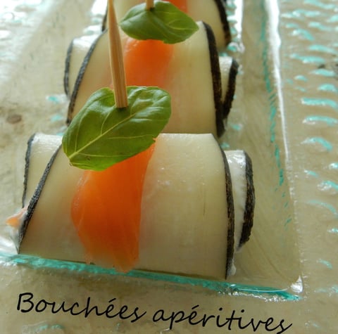 Bouchées Apéritives de Radis Noir et Truite Fumée