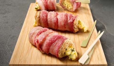 BOUCHÉES AU BACON ET FROMAGE À LA CRÈME