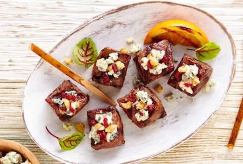 Bouchées au Bœuf et au Fromage Bleu