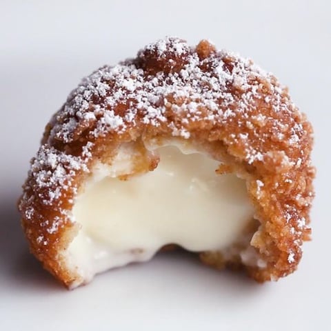 Bouchées Frites au Cheesecake et à la Cannelle
