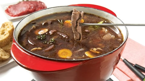 Bouillon à Fondue au Vin Rouge