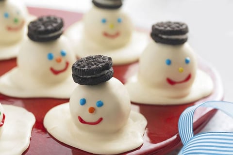 Boules aux Biscuits « Bonhommes de Neige »
