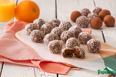 Boules Protéinées au Chocolat et à L'orange