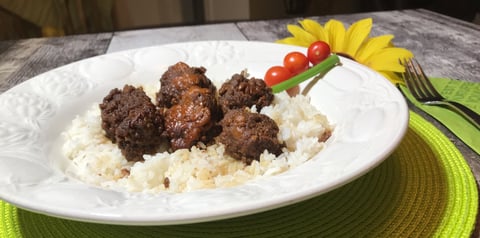 Boulettes Boeuf Haché Farcies de Fromage à la Mijoteuse