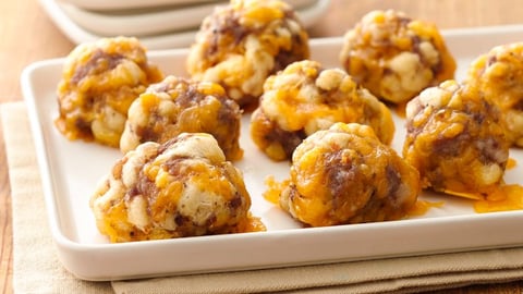 Boulettes de Fromage au Croissant de Saucisse