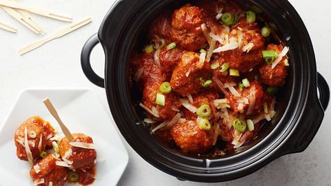 Boulettes de Porc au Fromage Espagnol Manchego à la Mijoteuse