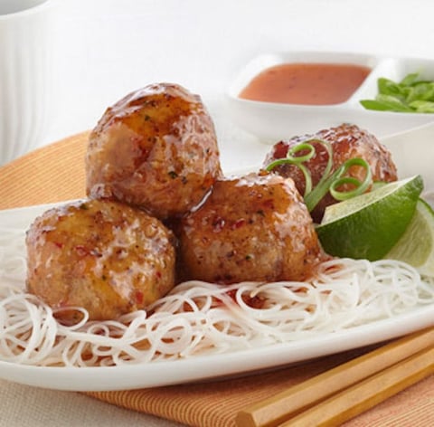 Boulettes de viande à la sauce thaïlandaise piquante