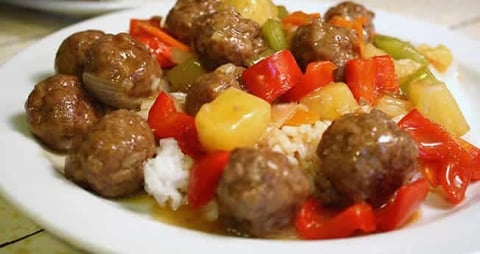 Boulettes de Viande aux Pommes de Terre et Poivron avec Cookeo