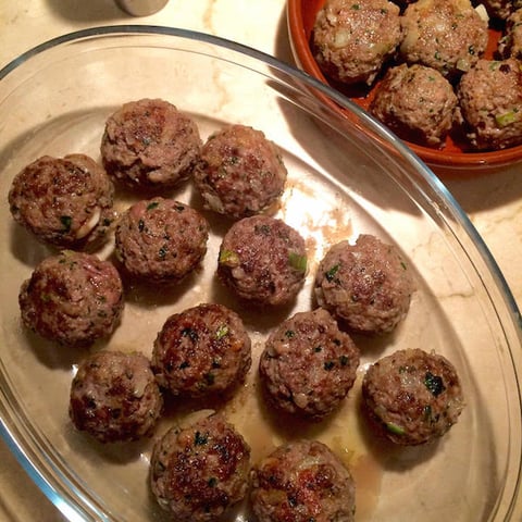 Boulettes de Viande, Coeur de Mozzarella