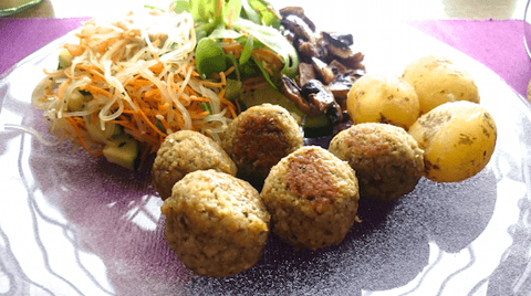 Boulettes Véganes à L'aubergine