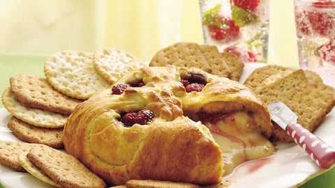 Brie Fondu aux Framboises