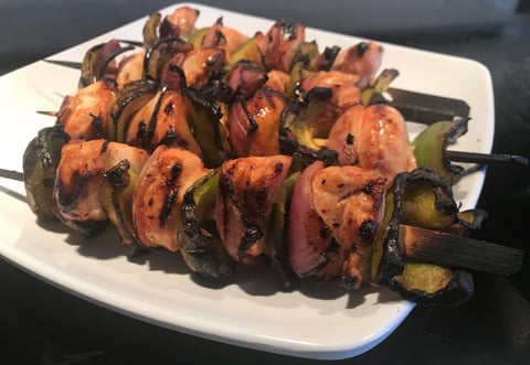 Brochette de Poulet et Légumes sur le BBQ
