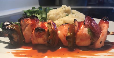 Brochette de Poulet sur le Grill