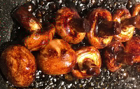Brochettes de Champignons Marinés