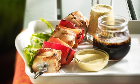 BROCHETTES DE POULET EN FOLIE