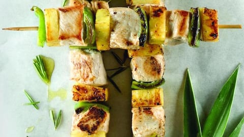 Brochettes de Poulet Hawaïennes