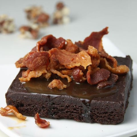 Brownies au Bacon et Sirop D’érable
