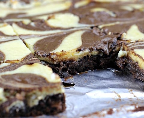 Brownies au Fudge, Fromage, Nutella et à la Noix de Coco