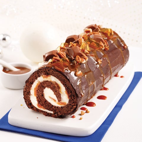 Bûche Choco-caramel